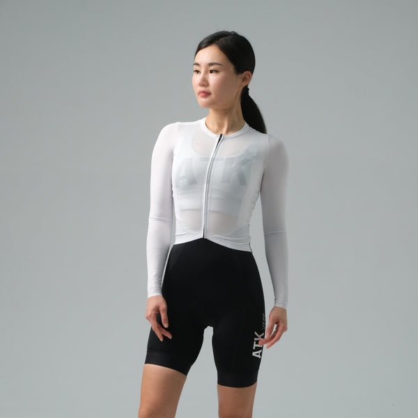 ATK Women's performance long sleeves Jersey - Misty White