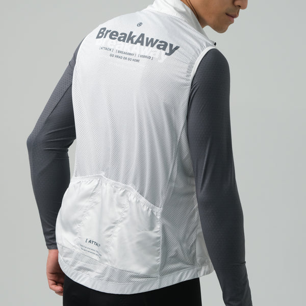 ATK Breakzip Men's Gilet - Misty White